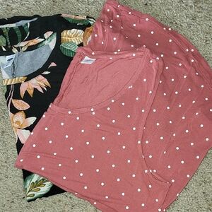 Floral and Polka Dot Tops